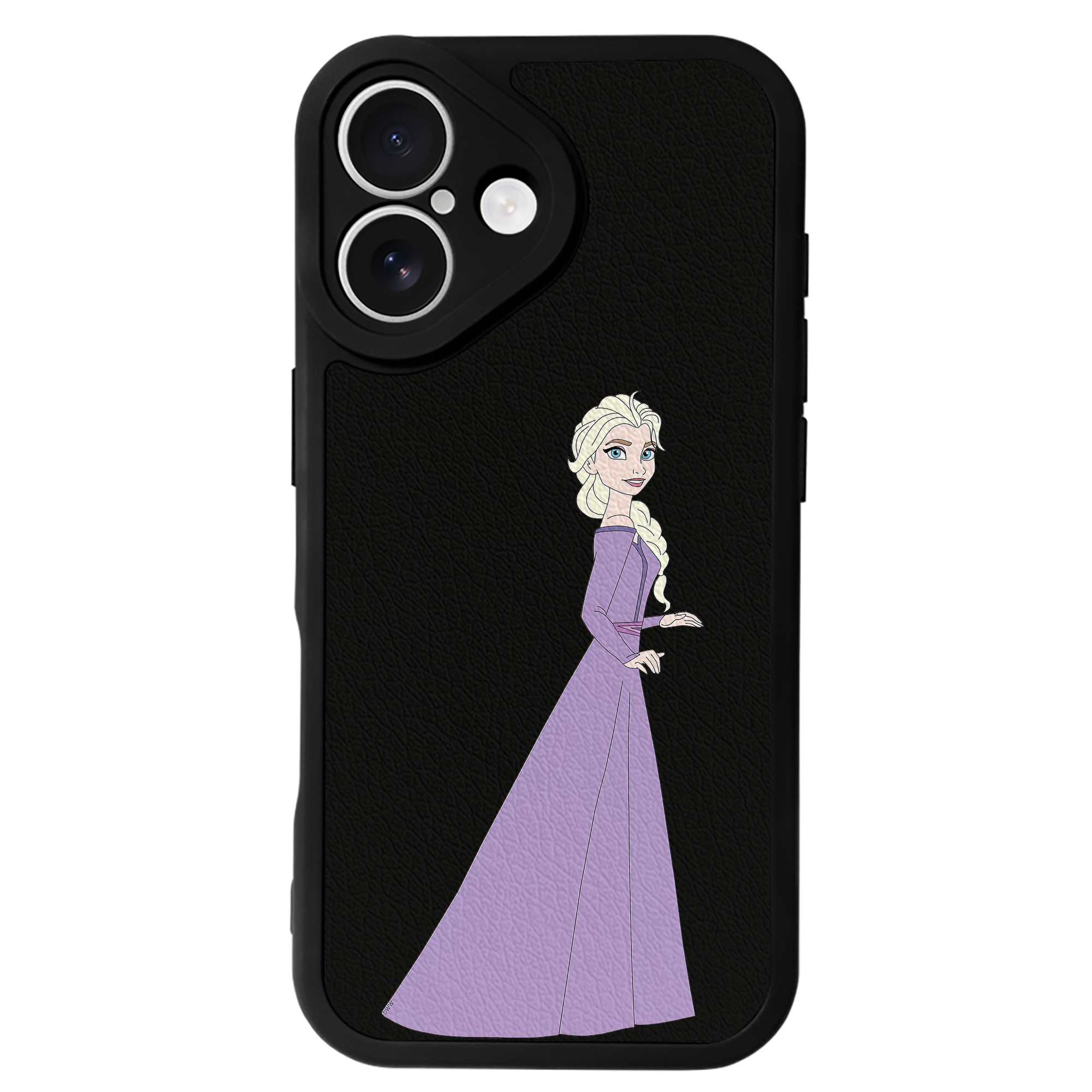 （画像用） アナと雪の女王 アンナ エルサ Frozen Anna Elsa 【iPhone 16シリーズ対応】シリコンスマホケース（レザー調） 材質：シリコン